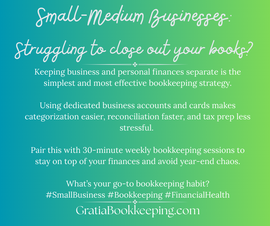 What’s your go-to bookkeeping habit?
